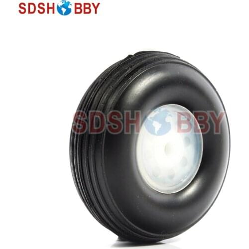 RC Airplane PU wheel with Plastic Hub 3.5'' (D88.9 x H32 X4mm)