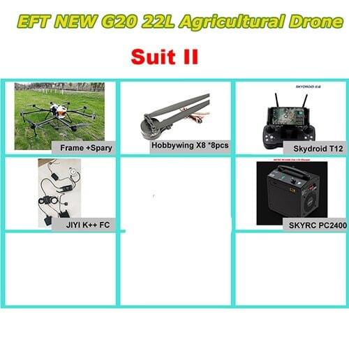 EFT G20 agricultural spray drone frame kit unassembled G20 22L full set UAV UAV Without two batteries