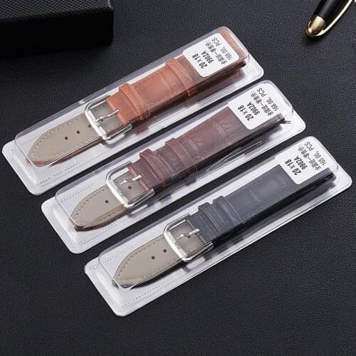 Replacement High Quality Unisex Cowhide Leather Watch Band Universal 12mm 14mm 16mm 18mm 19mm 20mm 21mm 22mm 24mm Watch Strap