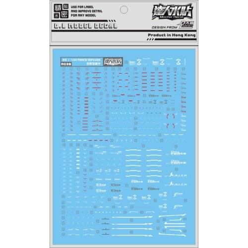 RG38 RG 1/144 SEED RG Gundam Water sticker Decal Action Figure Assemble Model Toys