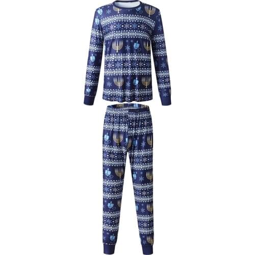 Christmas Pajamas Family Matching Pajamas Same Pattern Print Sleepwears for Boys Girls Men and Women
