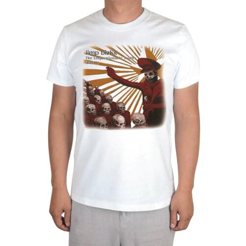 4 design Limp Bizkit Punk Rock White camiseta shirt 3D Skull Cotton Heavy Metal Customize print Tshirt skateboard Customize