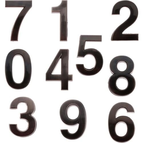 Self-adhesive House Address Digits Numbers Sign Stickers for Mailbox Apartment Hotel Door Address Number Sign