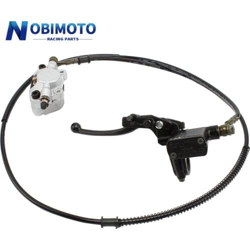 ATV Rear Brake System Black Hose Rear Foot Brake Pipe Hydraulic Master Oil Cylinder For Big Bull Off Road ATV Motocross