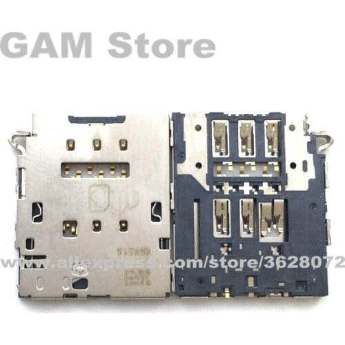 For Samsung S6 Edge Sim Card Reader Slot S6 G920F G920V G9200 G9250 SIM Holder Tray Connector Socket