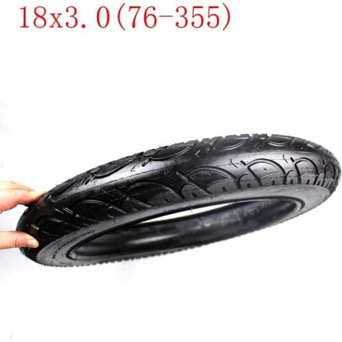 Super 18 x 3.0 inner and outer tire with a bent Valve fits many gas electric scooters and e-Bike 18*3.0