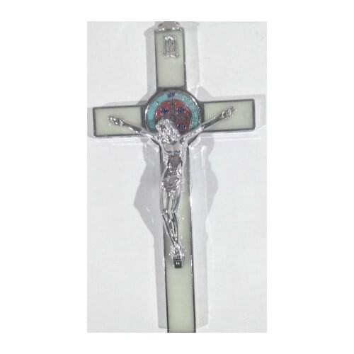 Night Light Drops Oil Christian Wall Hanging Jesus Noctilucent Cross Church Crucifix Ornament Sacrament Pendant Rood Catholic