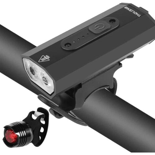 Bike Headlight Waterproof Bicycle Front Light USB Rechargeable Bike Lamp LED Headlight as Power Bank MTB Bike Accessories