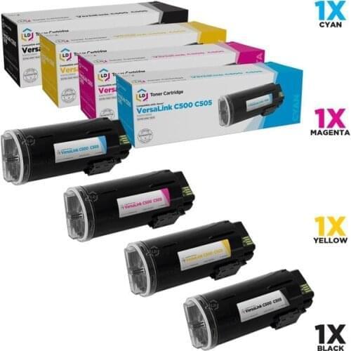 Xerox Versalink C600/C600N/C600DN/C605 4 Color Equivalent Toner Set 352571098
