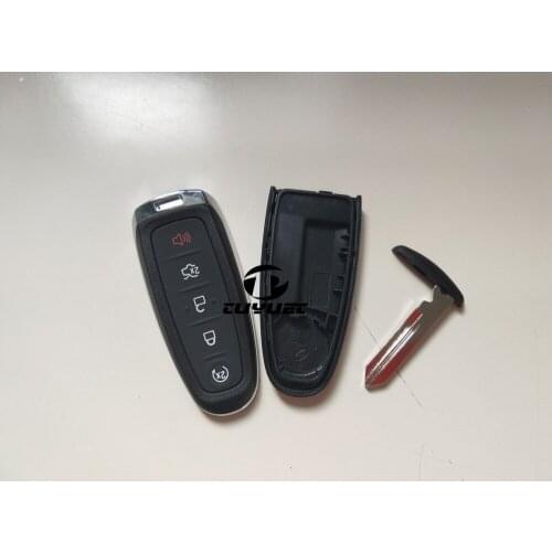 Replacement Smart Remote Key Shell Blanks for Ford Edge 5 Buttons FOB Key Case