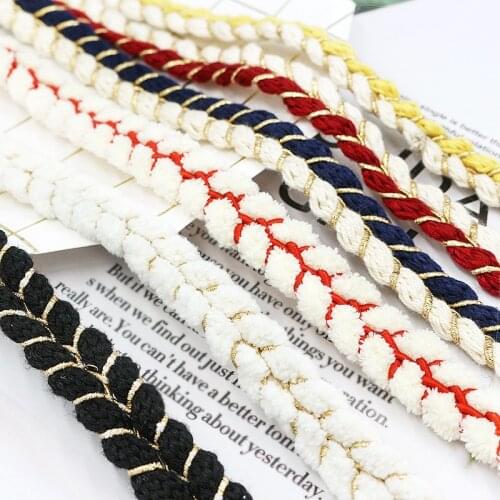 1.5-3CM Gold 8-Word Double-Color Lace DIY Handmade Crafts Wedding Sewing Accessories Clothing Household Bags Decorative Rope