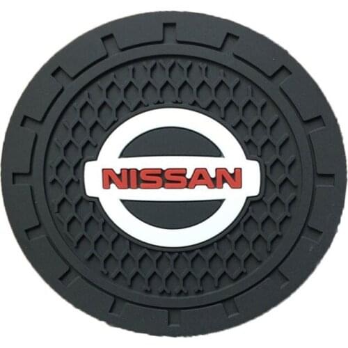 1pcs Fashion New car coaster water cup slot non-slip mat For Nissans Juke Tiida Teana GTR GTR 350Z 370Z 240SX Car Accessories