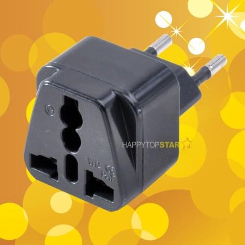 Wholesale 10 Pieces/lot Universal US/UK/EU/AU to Brazil and EU EUROPE Travel AC Power Adapter Plug Business Charger Hotel