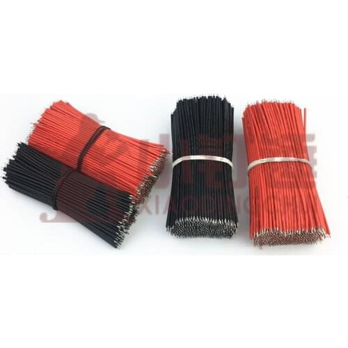 100pcs 1007 24# 80MM long environmental protection wire double-head tinned electronic wire connecting line