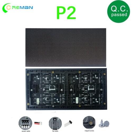 128*64 pixels led matrix RGB P2 Indoor Full color LED Display module 256*128mm P2.5 P3 P4