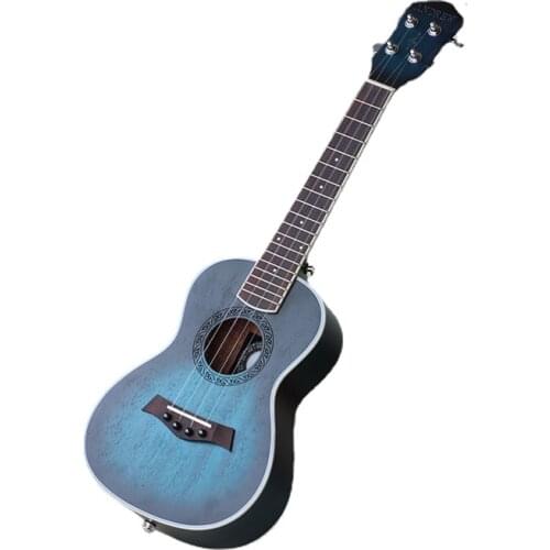 23 Inch Blue Mahogany Ukulele Bass Guitar Mediator Gig Bag Ukulele Home Schooling Las Guitarras Musical Instruments DE50UK