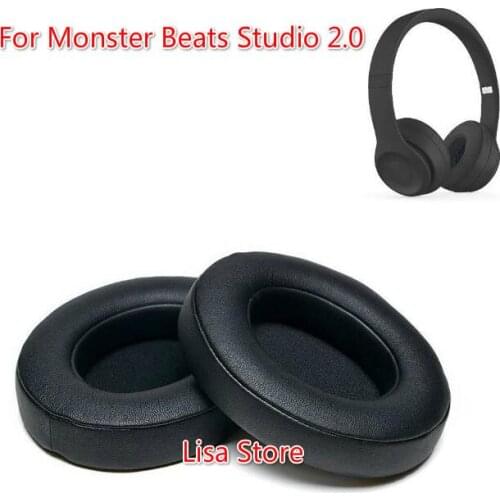 5 pairs/10pcs Leather Headphone Foam For Monster Beats Studio 2.0 3.0 headset ear pads Sponge cushion Earbud Replacement Covers