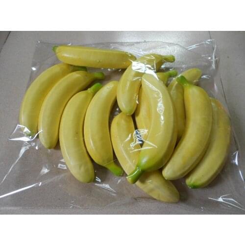 8cm banana Simulation fruit Mini Fruit model simulation fruit vegetable set fake fruit decorative accessories