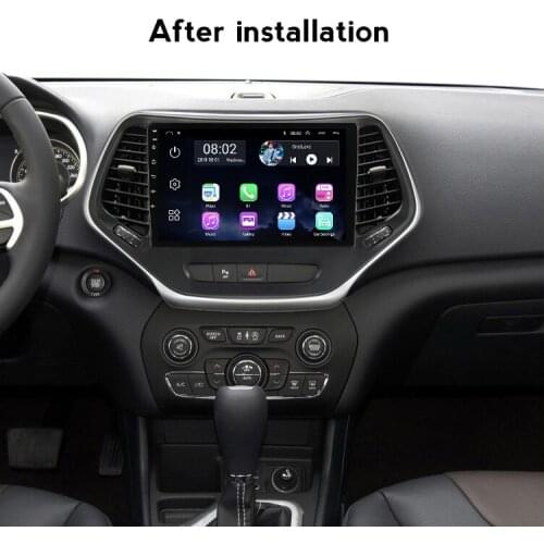Quad Core Android 11 Car Radio For Jeep Cherokee 5 KL 2014-2018 Multimedia Video Player Stereo Support BT Rear Camera DVR No DVD