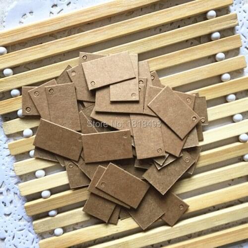 Free shipping wholesales1.5x2.5cm blank 350gsm kraft paper tag/clothing tag/black card/jewelry tag/DIY blank card 1000 pcs a lot
