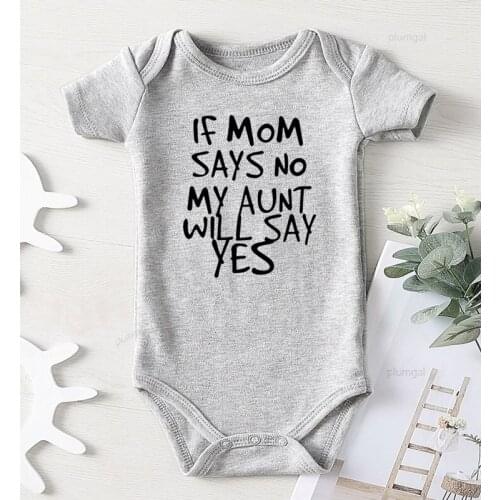 Mom and Aunt Letter Printed Children Jumpsuits New Born Baby Clothes Autumn Jumpsuit for Babies Newborns Romper Toddler Costume