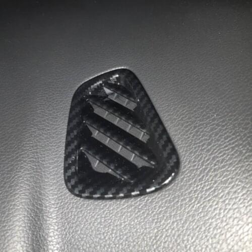 For Hyundai Tucson 2019 2020 ABS Carbon Fiber Car Side Air Conditioning Vent Cover Trim Frame Stickers Accessories