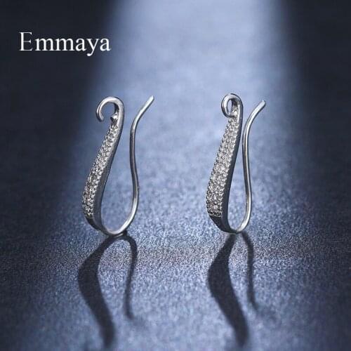 Emmaya Fashion New Earring Hook Appearance With Tiny Cubic Zircon For Women Simplicity Style Personality Jewelry In Dinner