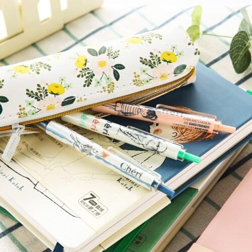 Gel Pen 0.5mm Black ink New Quality lovely student writing Smooth Neutral Pen Office School Stationery 3Pcs/lot