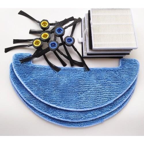 Vacuum cleaner HEPA Filter Side Brush Mop cloth for ILIFE X750 V8S V80 V8c/V85/V8e/V8 Plus Robotic Vacuum Cleaner Parts brushes