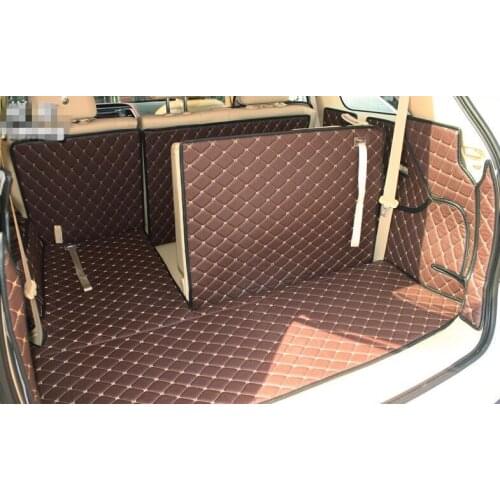 Good! Full set trunk mats for Toyota Highlander 7seats 2017-2009 durable cargo liner carpets for Highlander 2016,Free shipping