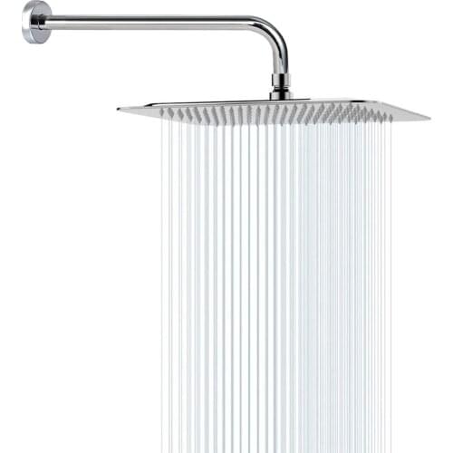 High Pressure Stainless Steel 12'' Square Shower Head Water Saving Anti-leak
