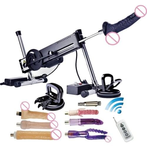 Metal Sex Machine With Big Dildo Control Automatic Strong motor Super Quiet and Ultra Stable Men and women Vac-u-Lock