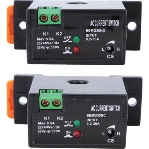 Flameproof Adjustable AC Current Sensing Switch 0.2~30A Self-Powered Sensing Switch Rotary Switch