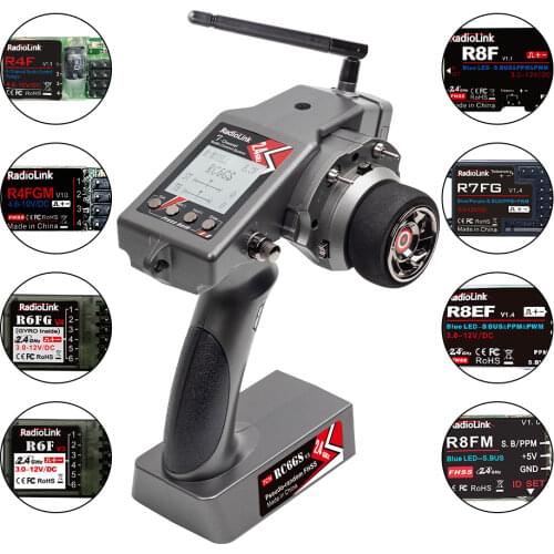 RadioLink RC6Gs 2.4G 6CH RC transmitter Car Controller With R6FG Gyro Receiver for RC Car Boat Accessories