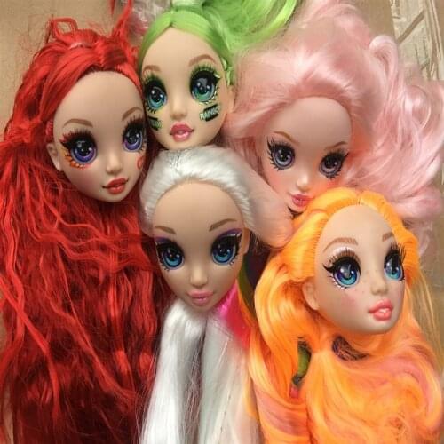 Rainbow Doll Shoes Boots Sandals Original Doll Accessories DIY Doll Parts Glasses Hats Yoga Body DIY Bald Heads Colorful Toys