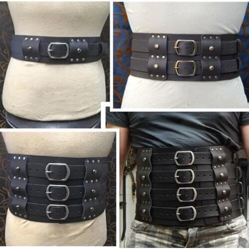 Medieval Knight Sword Belt Waist Sheath Scabbard Frog Holder Larp Battle Weapon Costume Rapier Ring Belt Strap Holster