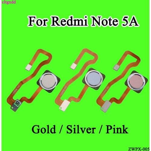 Cltgxddfor Xiaomi Redmi Note 5A Prime/ Y1 Fingerprint Scanner Flex Cable Connector Touch Sensor Home Button Return Ribbon