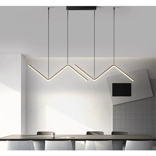 Creativity Modern LED Pendant Lights Kitchen Bar Black or Gold Deco hanging lamp Office Store LED Pendant Lamp Lighting Fixtures
