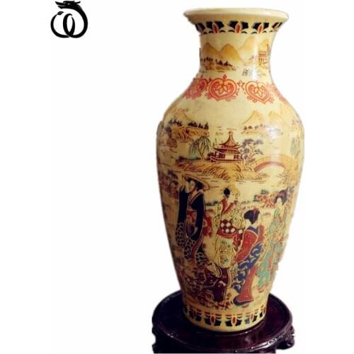 Fine Old China Porcelain Painted Glaze Ceramic Art Vases Decor Collectible Home Decoration LivingRoom Flower Vintage Accessories