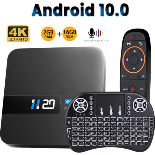 Tv box android 10 2GB 16GB 2.4G wifi android 10 tv box 4k media player Voice Assistant tv box android set top box