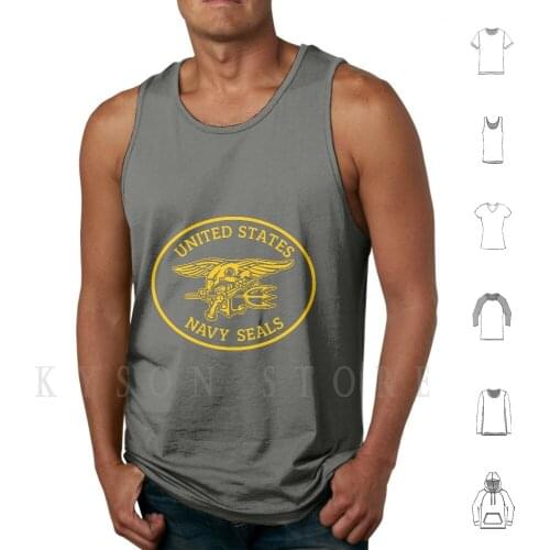 U.s. Navy Seals Logo / Seal Tank Tops Vest Sleeveless Seals Us Navy Special Forces Seal Team S E A L Ar 15 M4 M 16 Weapons