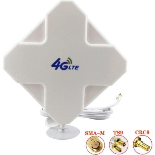 Hi-Gain 3G 4G LTE Outdoor 28dBi Directional Wide Band MIMO Antenna 700-2700MHz 3 meters RG174 Panel Antenna