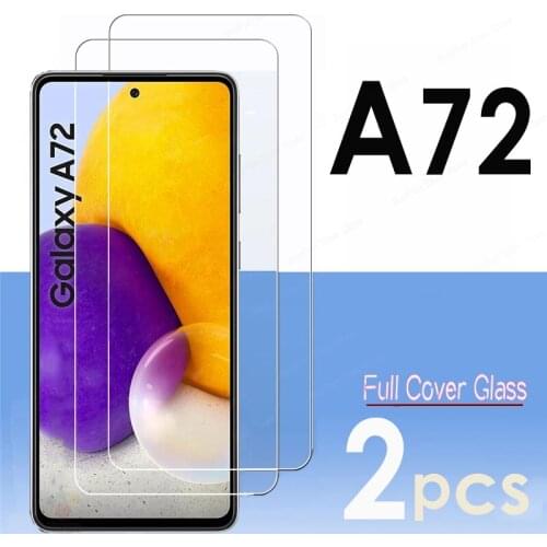 2 pcs Tempered Glass For Samsung Galaxy A72 cover Screen Protector For Samsung A72 5G A725 A726 glas 2.5D 9H Film armored