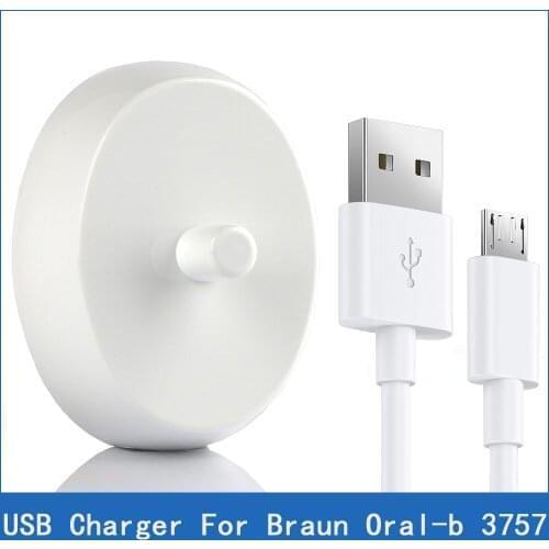 3757 5V USB Charger For Braun Oral-b Electric Toothbrush D12 S12 S18 D17 D18 D19 D20 D29 D34 OC18 OC20