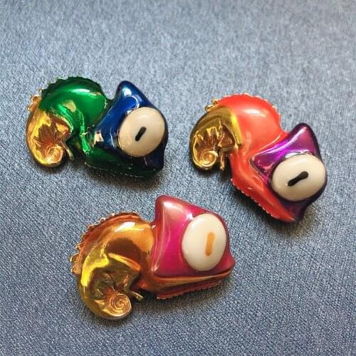 Morkopela Chameleon Animal Enamel Pin Fashion Pins and Brooches Clothes Jewelry Vintage Metal Broche Gift For Women