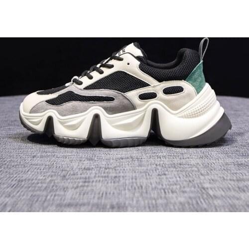 Women Shoes 2020 High Quality Running Shoes Women Lace Up Mesh Breathable Sport Trainers Fashion Dad Shoes Platform Sneakers