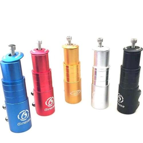1 1/8" 0-70 Handlebar Raiser MTB Bike Stem Riser Increased Device Bicycle Part Stem Fork Extender Head Tube Up Adaptor 4 Colors