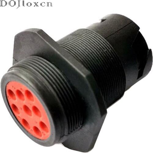 1 Set 9 Pin Extended Belt Nut Waterproof Flame Retardant Female Connactor ROHS Environmental Protection AHD17-9-1939PES J1939