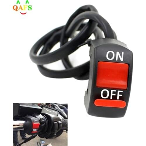 1PC New Universal 12V Motorcycle Handlebar Accident Hazard Light Switch on/off Button