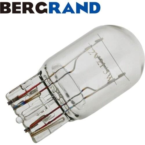 10PCS DRL T20 7443 W21/5W 580 Halogen Bulb Clear Glass Daytime Running Light Turn Signal Lamp light bulbs for auto Car Styling